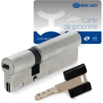 Cylindre serrure européen double entrée 70 x 30 mm debrayable 4 clés dual xp a2p 1 bricard Cylindre serrure européen double entrée 70 x 30 mm debrayable 4 clés dual xp a2p 1 bricard