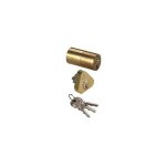 Cylindre de serrure en laiton poli ? taille 30 / 30mm ? protection anti - crochetage ? 5 cl�s ? 6 goupilles ...