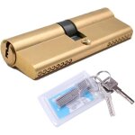 Cylindre de serrure profilé 45 / 45 - 90 mm - avec 8 clés - anti - crochetage, perçage et chocs Cylindre de serrure profilé 45 / 45 - 90 mm - avec 8 clés - anti - crochetage, perçage et chocs