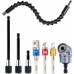Cyslmuk - 1 rallonge de foret flexible + 1 adaptateur de foret � angle droit + 3 embouts de tournevis ...