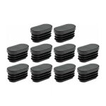 10x embout de tube rentrant ovale � ailettes antid�rapant en peld bouchon capuchon pied meuble table ...
