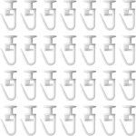 50 pi�ces glisseur pour rail rideau , glisseurs pour rail � rideaux crochets � clapser crochets de rideau ...