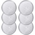 6 pi�ces filtres � tamis de rechange pour presse fran�aise, filtres � mailles r�utilisables en acier ...