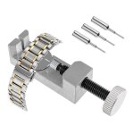 Argent montre bracelet lien pin remover chasse goupille montre kit de r�paration d'outils de watch band ...
