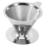 Cyslmuk - cafetire  filtre en acier inoxydable  double couche avec filtre, adapte  la randonne ...