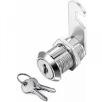 Errure batteuse cylindre, verrou de porte pour armoire, serrure batteuse a came barillet pour boite aux ...