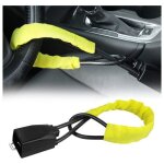 Cyslmuk - jaune)antivol voiture serrure volant bloque, anti vol auto s�curit�, universel protection antivol ...