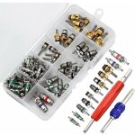 Noyau de valve de climatisation de voiture 102 pi�ces, noyau de tige de valve de climatisation de voiture ...