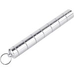 Pilulier hebdomadaire, portable et amovible, en mtal tanche, pour pilules, vitamines et huile de poisson ...