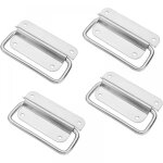 Poigne pliante en acier inoxydable, poigne de caisse pliante, poigne de bote  outils, poigne de ...