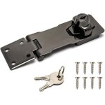 Serrure  cl  loquet, bouton rotatif de 10 cm, verrou de scurit  cl avec vis de montage pour armoires, ...