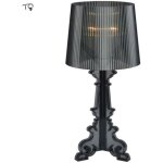 D24xh48cm - bouchon ue - lampe de table noire - kartell bourgie - lampe de table led en acrylique e14, ...