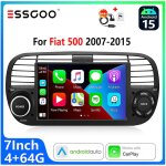 Dab + autoradio android 15 pour fiat 500 (2007?2015) �cran tactile 7 pouces carplay sans fil et android ...