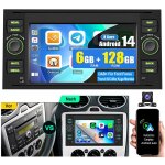 Dab + (en option) pour ford transit 2006 - 2014 android 14 autoradio rds gps navigation wifi carplay ...