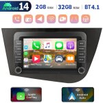 Dab + (en option) pour seat leon 1p1 (2005 - 2012) android 14 32 / 64 go autoradio carplay gps wi - fi ...