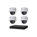 Kit vid�osurveillance enregistreur dvr 2 ports hdmi et 4 cam�ras d�me analogiques hdcvi