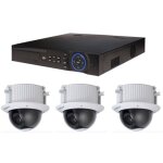 Kit vid�osurveillance dahua enregistreur dvr et 3 cam�ras d�me analogiques hdcvi