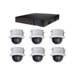Kit vid�osurveillance dahua enregistreur dvr et 6 cam�ras d�me analogiques hdcvi