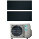 Daikin bluevolution dual split climatiseur rversible srie stylish total black 7 + 9 avec 2mxm40m / ...