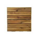 Snap&go - dalle en bois acacia huilé (lot de 4) - chêne moyen 30 x 30 cm Snap&go - dalle en bois acacia huilé (lot de 4) - chêne moyen 30 x 30 cm