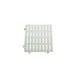 Dalles caillebotis anti - d�rapant 1. 2 m2 blanc (12 dalles) pvc �tanche 30 x 30 cm