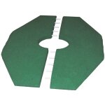 Vivol - dalles en caoutchouc pour balanoire  bascule - 90 x 129 cm - 50 mm d'paisseur - vert