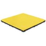 Vivol - dalle en caoutchouc avec couche sup�rieure en epdm - 50 x 50 cm - 45 mm - jaune (ral 1012)