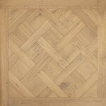 Dalle de parquet versailles - ch�ne massif - verni - naturel - 100x100 cm