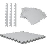 Dalle pour piscine grise 50x50cm 3mm �paisseur 9 pi�ces werka pro