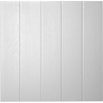 Decosa - dalle de plafond athen - polystyrne - effet bois - couleur blanc - 50 x 50 cm - 10 sach. (=20 ...