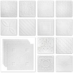 Hexim ? dalles de plafond 50x50cm ? 40 plaques en xps blanc ? �paisseur 7mm ? isolation thermique et ...