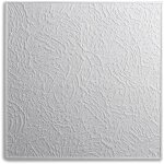 Decosa - dalle de plafond vienne - polystyr�ne - blanc - effet cr�pi - 50 x 50 cm - 2 sach. (=4 m2) - ...