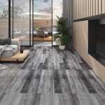 Dalles de plancher pvc 5, 02 m 2 mm autoadhsif gris brillant