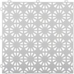 Dalle plastique blanche clipsable 12 mm dalle � motifs circulaires dalle 30x30 cm pour usage intensif ...