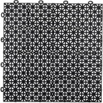 Dalle plastique noire �paisseur 12 mm dalle clipsage facile � carreaux dimensions 30 x 30 cm dalle � ...