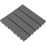 Dalle de terrasse clipsable 12x12  (30x30 cm), lot de 44, waterproof ext�rieur, pour balcon jardin piscine, ...