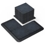 Dalles terrasse moquette 30x30x2cm - kit 36 pi�ces embo�tables pour sol ext�rieur, piscine, balcon, porche ...