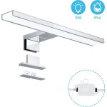 Dalmo applique murale led, lampe de miroir salle de bains, luminaire led de 30 cm, 4000k, 650lm,  economie ...