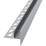 Cale de pente pour douche en acier inoxydable v2a ? profil� en u 98cm ? hauteur 19mm ? pour verre 12mm ...