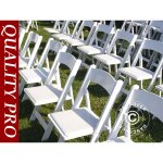 Chaise pliante 44x46x77cm, blanc, 4 pi�ces