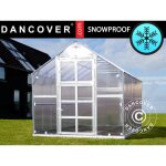 Dancover - serre polycarbonate titan classic 480, 4, 9m�, 2, 35x2, 12m, argent