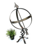 Cadran solaire grand jardin mtal patine fer forg dcor rsistant aux intempries 70 cm horloge de jardin ...
