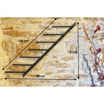 Dandibo - casier � vin diagon gauche 100 cm en m�tal porte - bouteilles casier mural