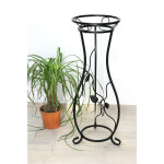 Dandibo - colonne � fleurs m�tal noir 90 cm support � fleurs kw405 colonne � plantes support � plantes ...