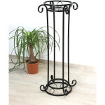 Dandibo - colonne � fleurs m�tal noir 97 cm support � fleurs kw042 tabouret � fleurs support � plantes ...