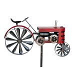 Fiche de jardin métal tracteur xl 160 cm tracteur rouge 96105 carillon moulin à vent résistant aux intempéries ... Fiche de jardin métal tracteur xl 160 cm tracteur rouge 96105 carillon moulin à vent résistant aux intempéries ...