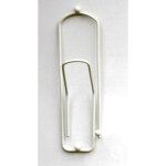 Dandibo - patre design 'trombone' 32 cm portemanteau crochet mural crochet mtallique / couleur: blanc ...