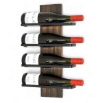 Dandibo - porte - bouteilles mural mtal noir moderne 96694 cuivre / bronze tagre murale rangement ...