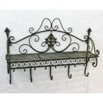 Dandibo portemanteau mural m�tal avec �tag�re 60 cm malega pat�re 12205 �tag�re murale portemanteau vintage ...