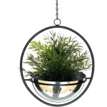 Pot de fleurs int�rieur m�tal mur plantes suspendues 53 cm 96087 m avec pot argent pendentif pour plantes ...